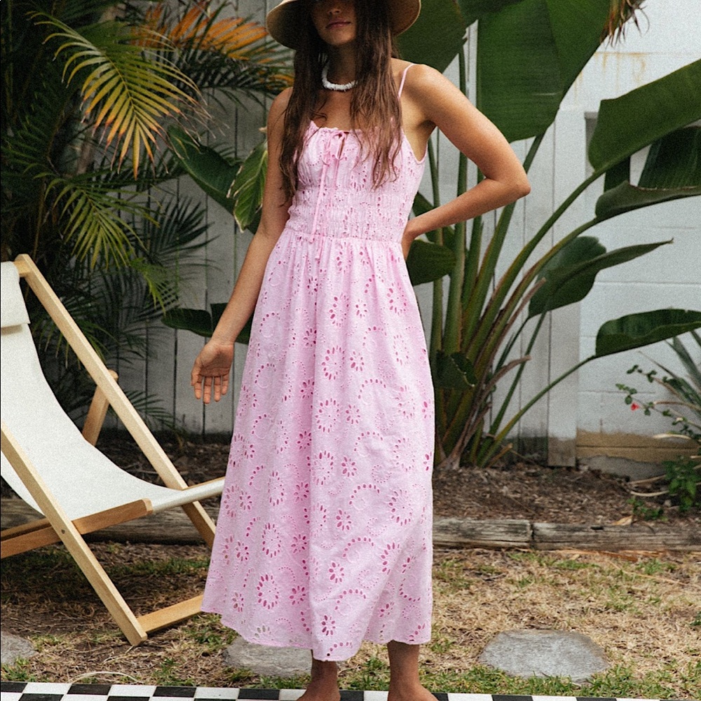 Charlie Holiday• Anne Maxi Dress• Rose Pink• Size 4• Like new condition